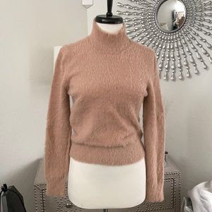 Express Negin mirsalehi pink fuzzy sweater XS